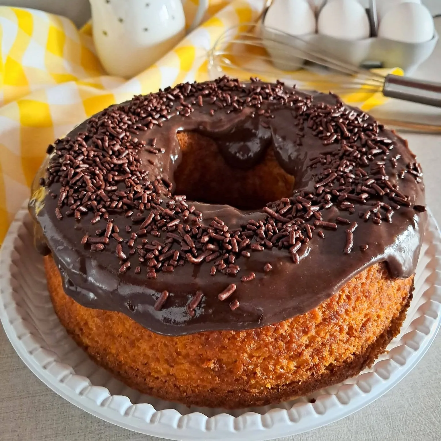Cenoura com Cobertura de Brigadeiro