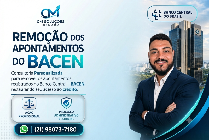 REMOÇÃO DE APONTAMENTO DO BACEN