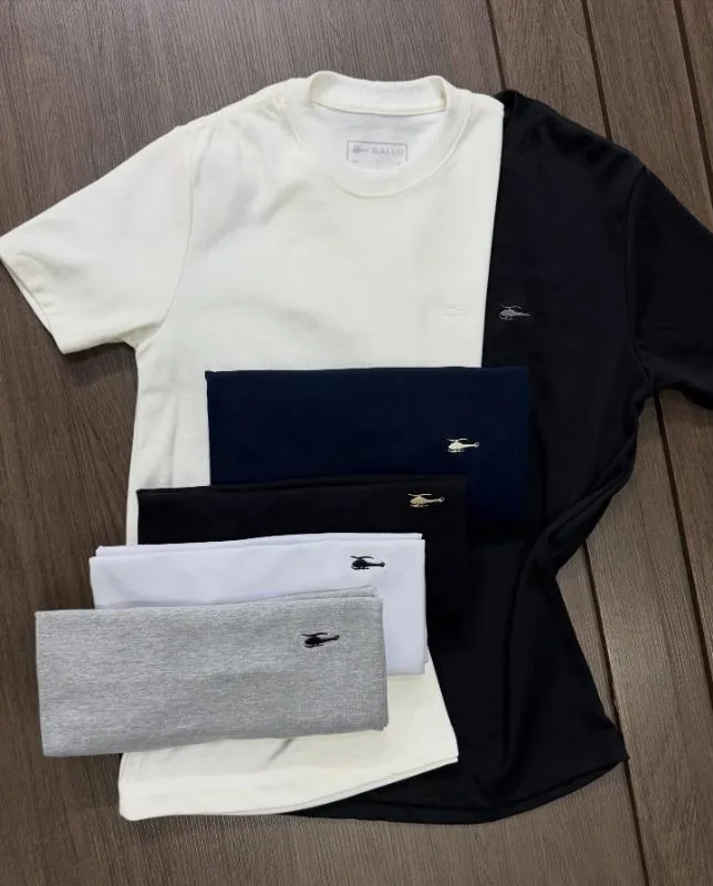 Camisa Malhão Suedine / Gola Ribana 🛒📍