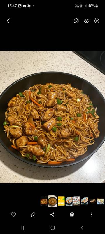 Yakisoba de carne