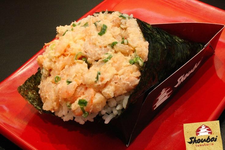 Temaki camarão empanado