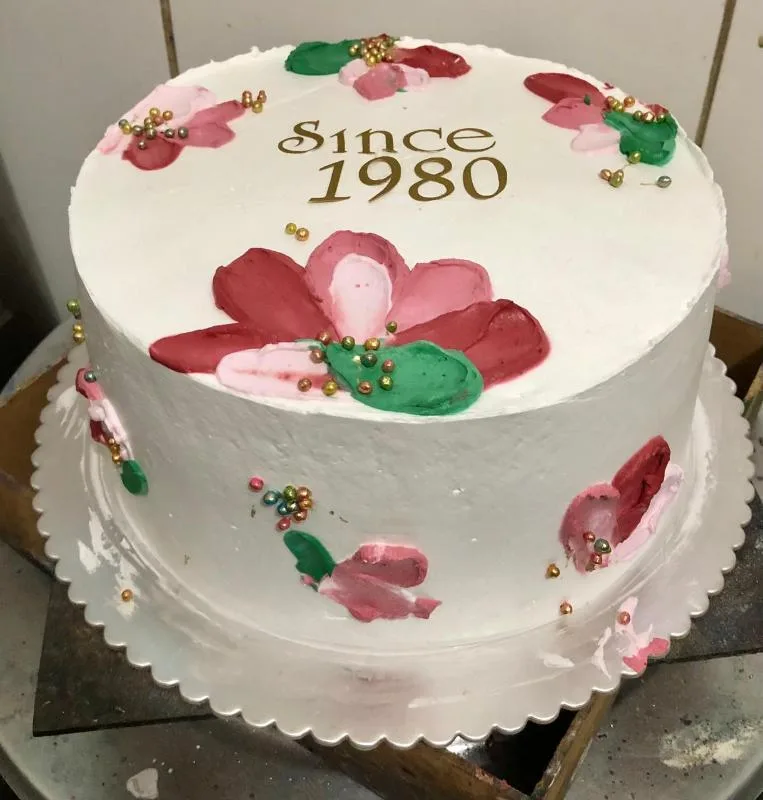 Bolo de Baunilha com Top 3D