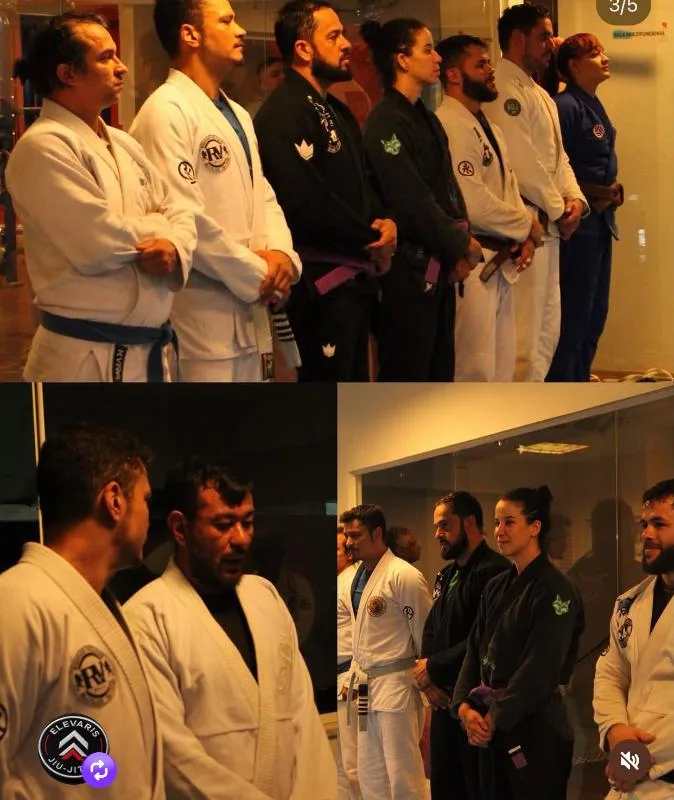 Treino com parte da equipe