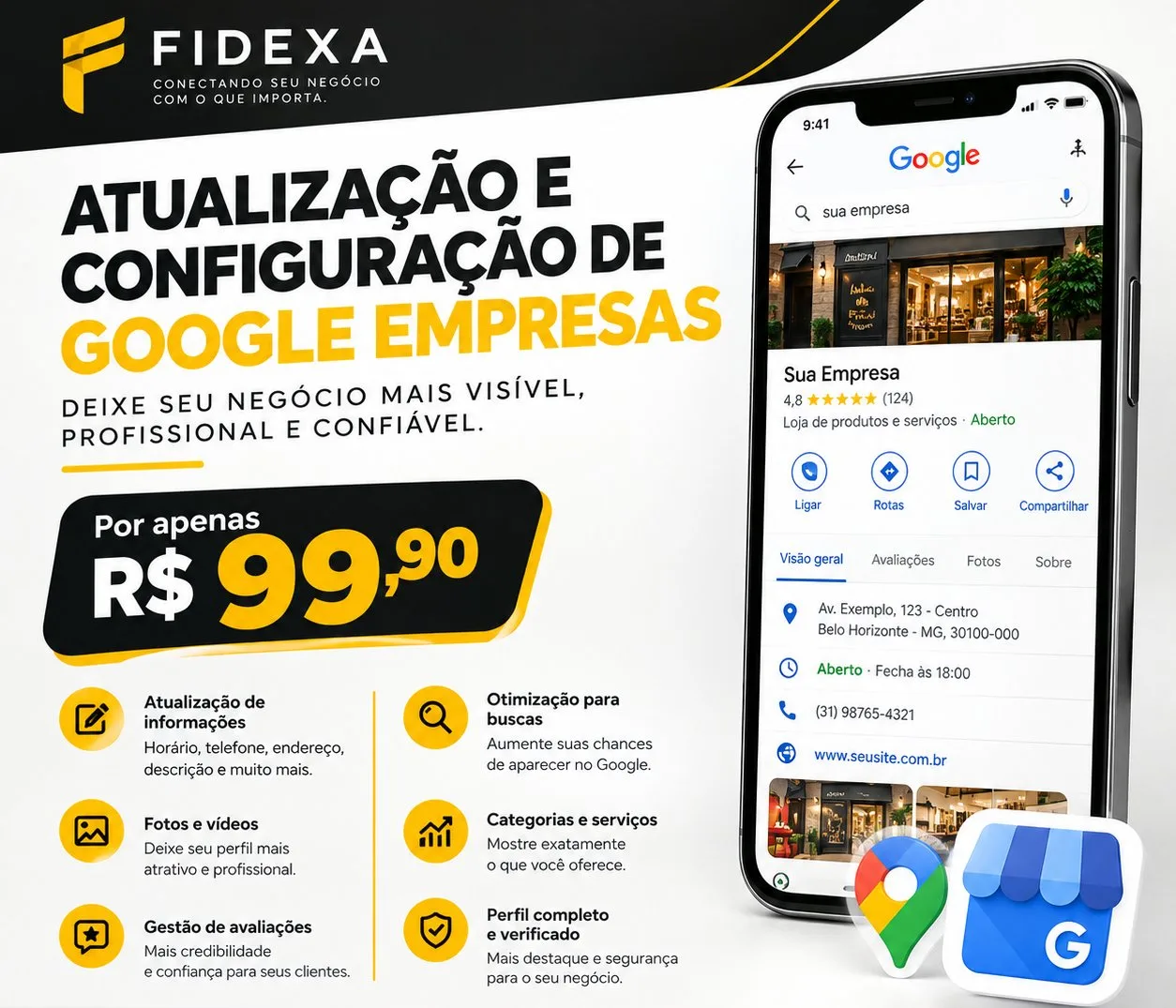 Atualização e Configuração de Google Empresas