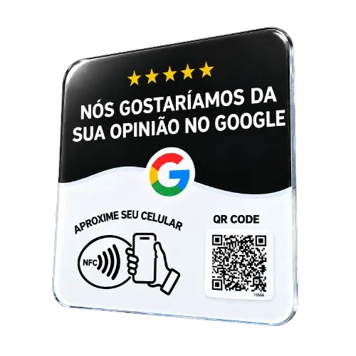 Placa Avaliação Google 1 un.