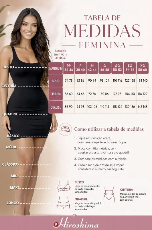 Confira tabela de Medidas