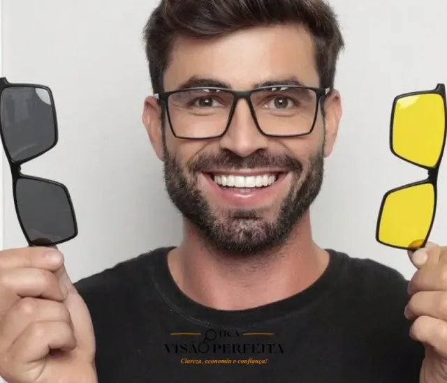 Óculos Clip-on Masculinos