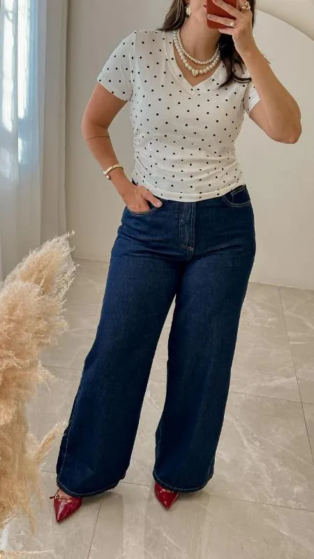 Calça Wide Leg