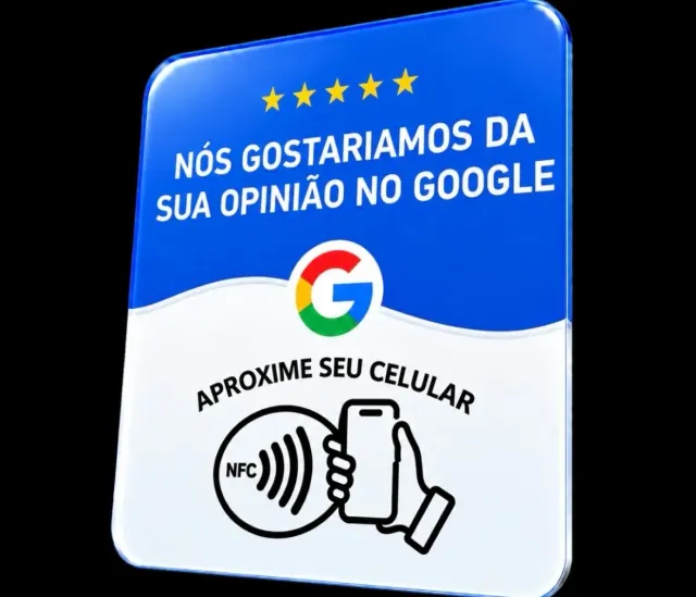 Placas de avaliação do Google