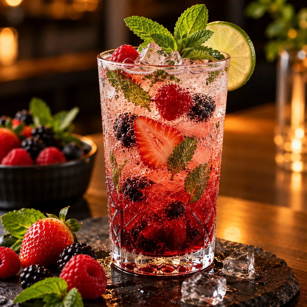 Soda Italiana de Frutas Vermelhas